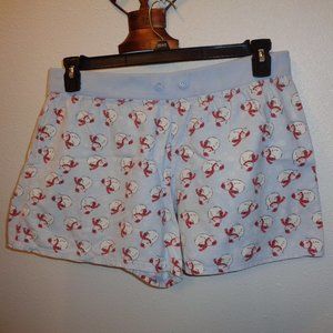 Fruit of the Loom Women's Snowman Lounge / Pajama Shorts Size Large